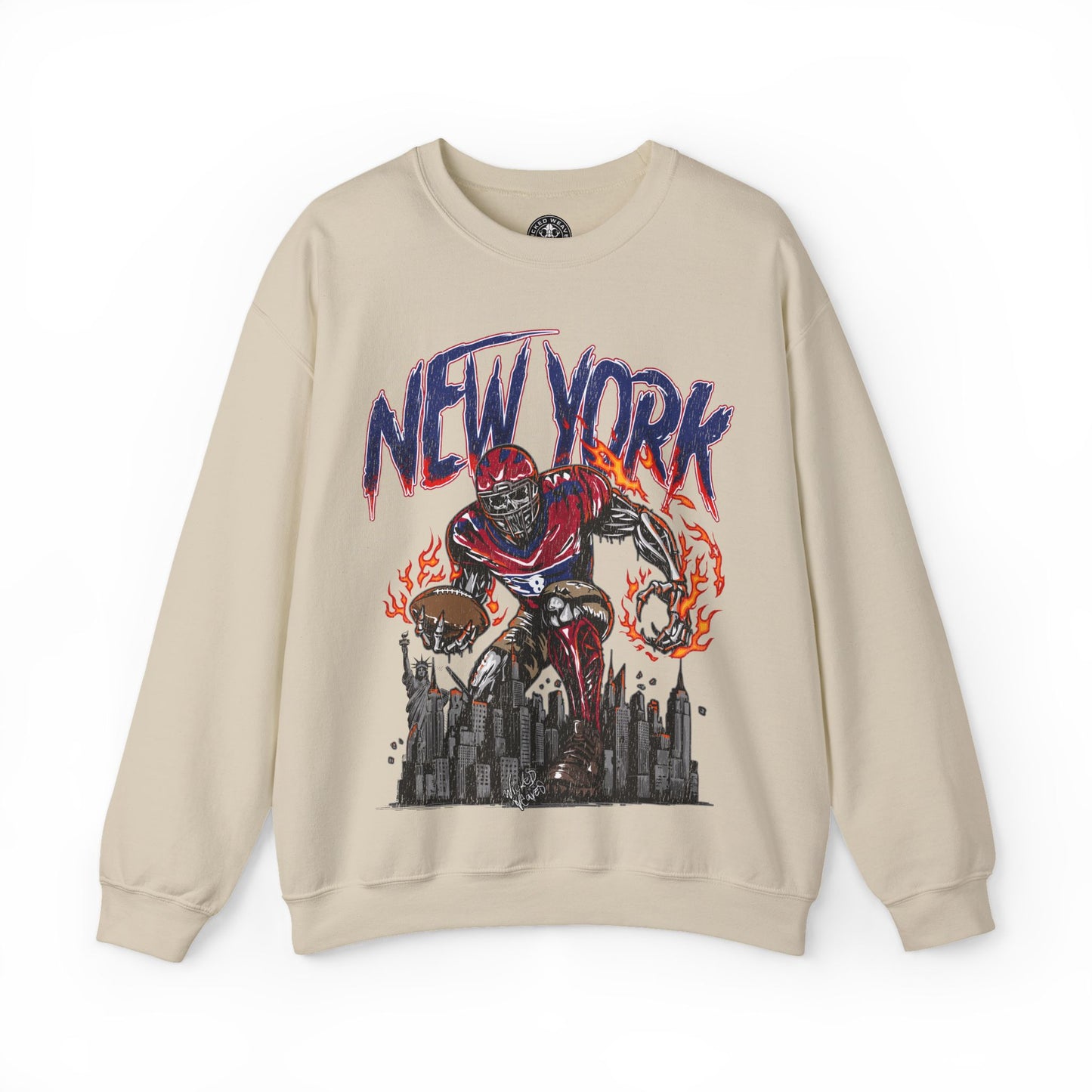 NEW YORK FOOTBALL CREWNECK SWEATSHIRT