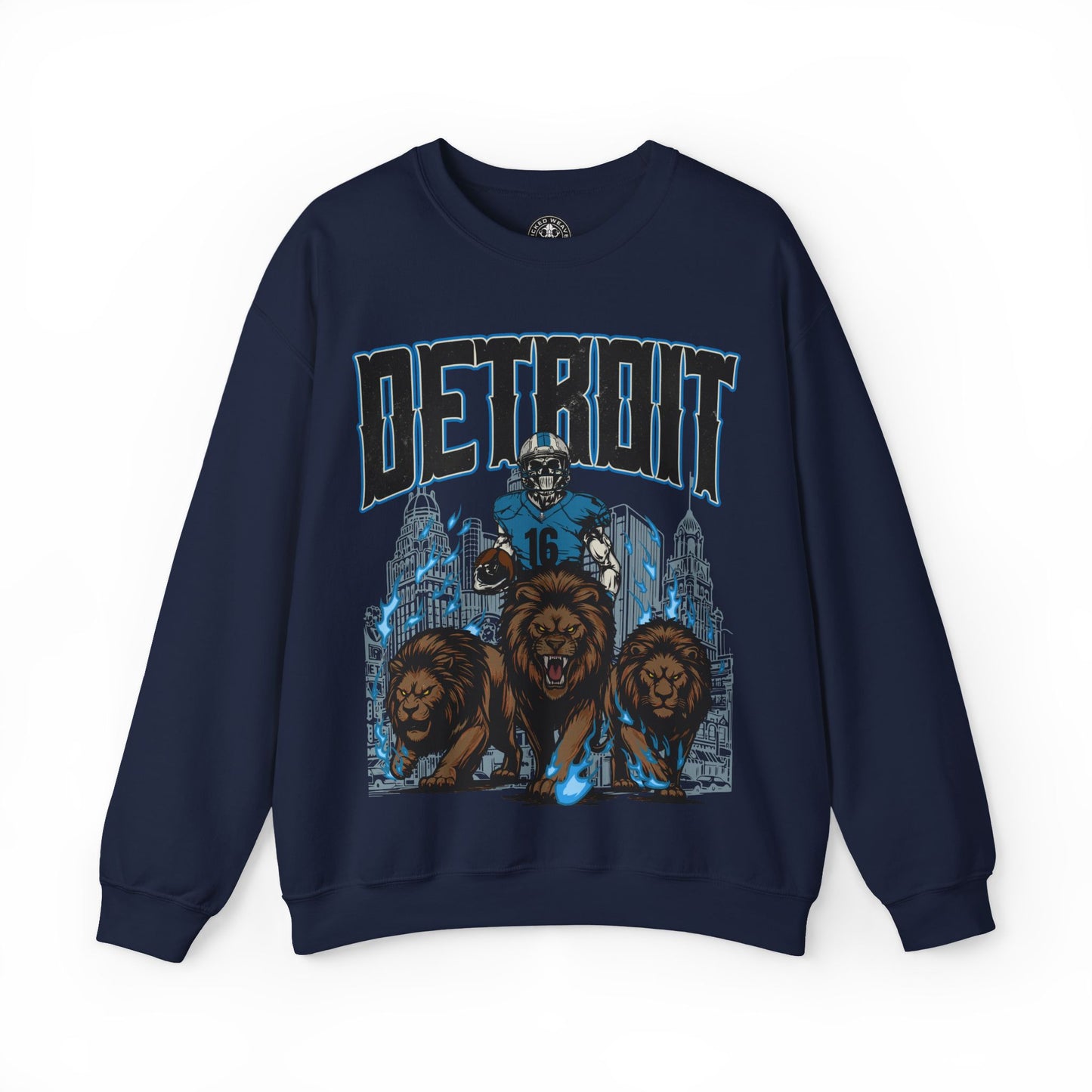 DETROIT FOOTBALL CREWNECK SWEATSHIRT