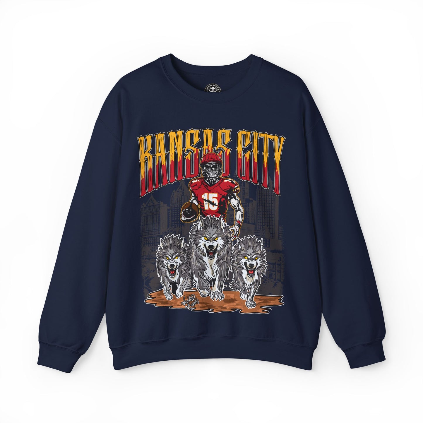 KANSAS CITY FOOTBALL CREWNECK SWEATSHIRT