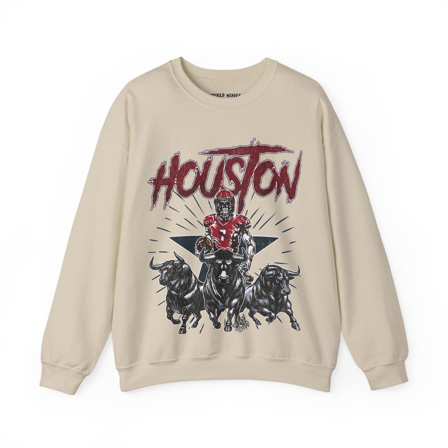 HOUSTON FOOTBALL CREWNECK SWEATSHIRT