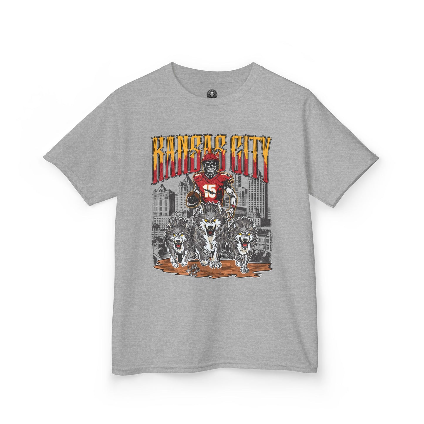 Kansas City Kids Shirt, Youth Football Tee, NFL Team Apparel, Children's Graphic T-Shirt, Sports Fan Top, Chiefs