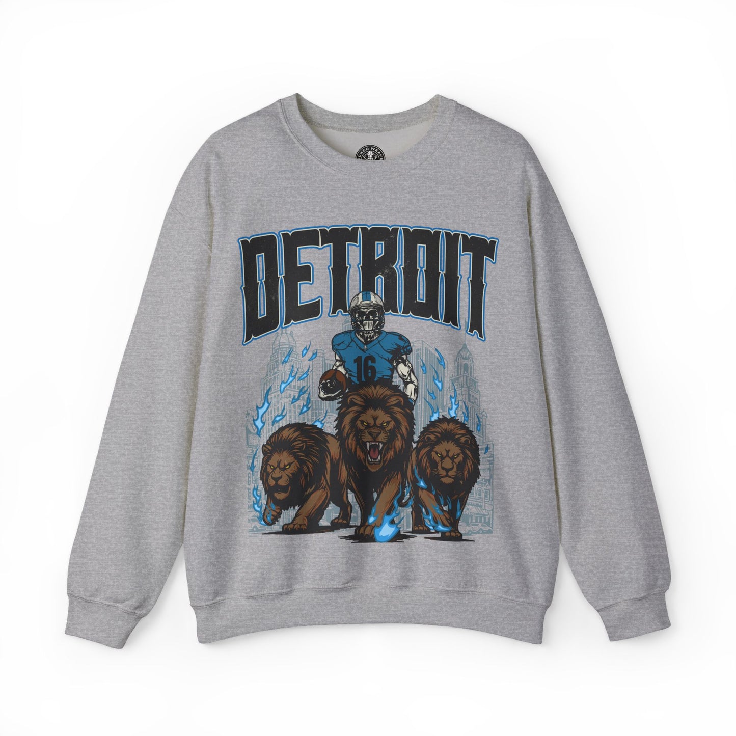 DETROIT FOOTBALL CREWNECK SWEATSHIRT