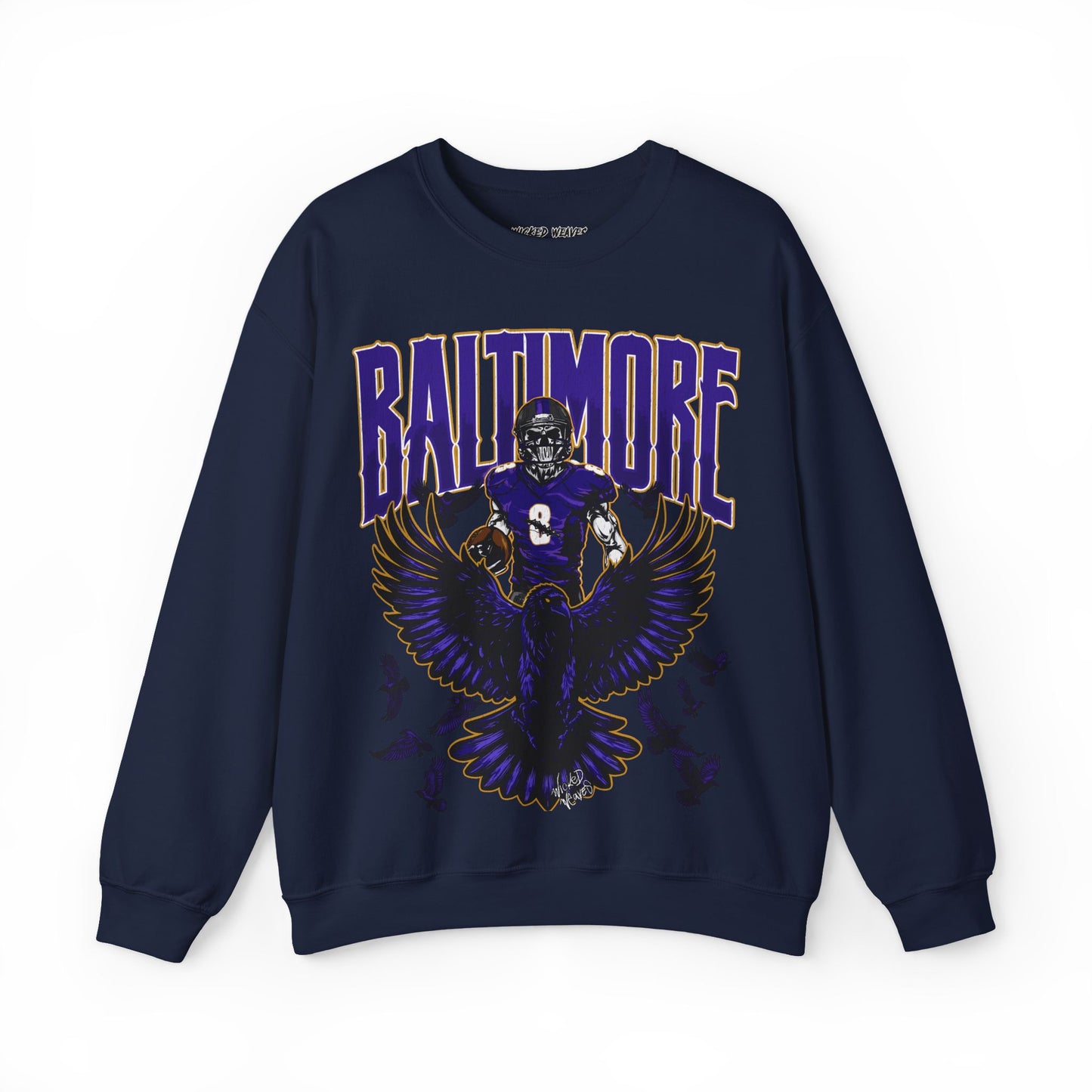 BALTIMORE FOOTBALL CREWNECK SWEATSHIRT