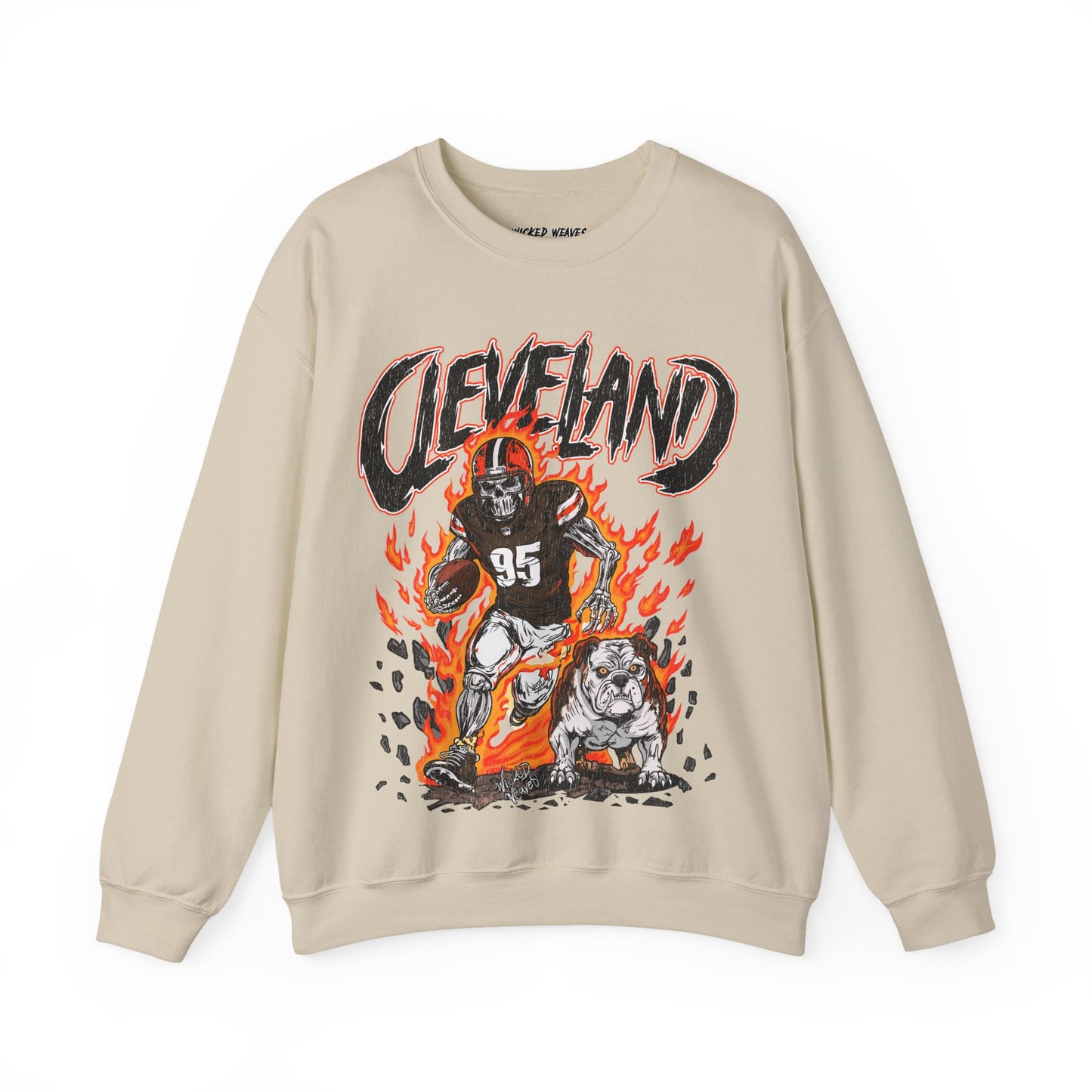 CLEVELAND FOOTBALL CREWNECK SWEATSHIRT