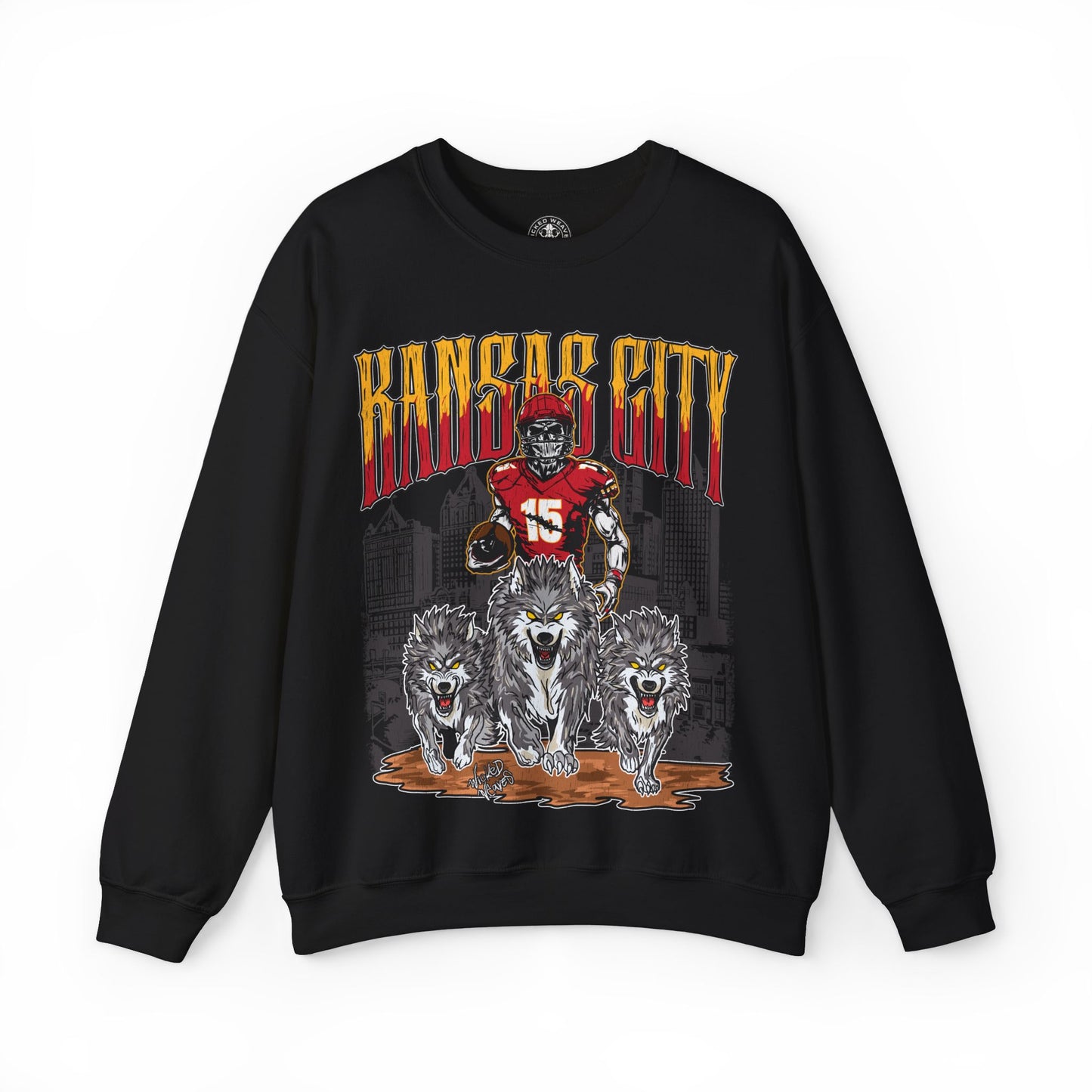 KANSAS CITY FOOTBALL CREWNECK SWEATSHIRT
