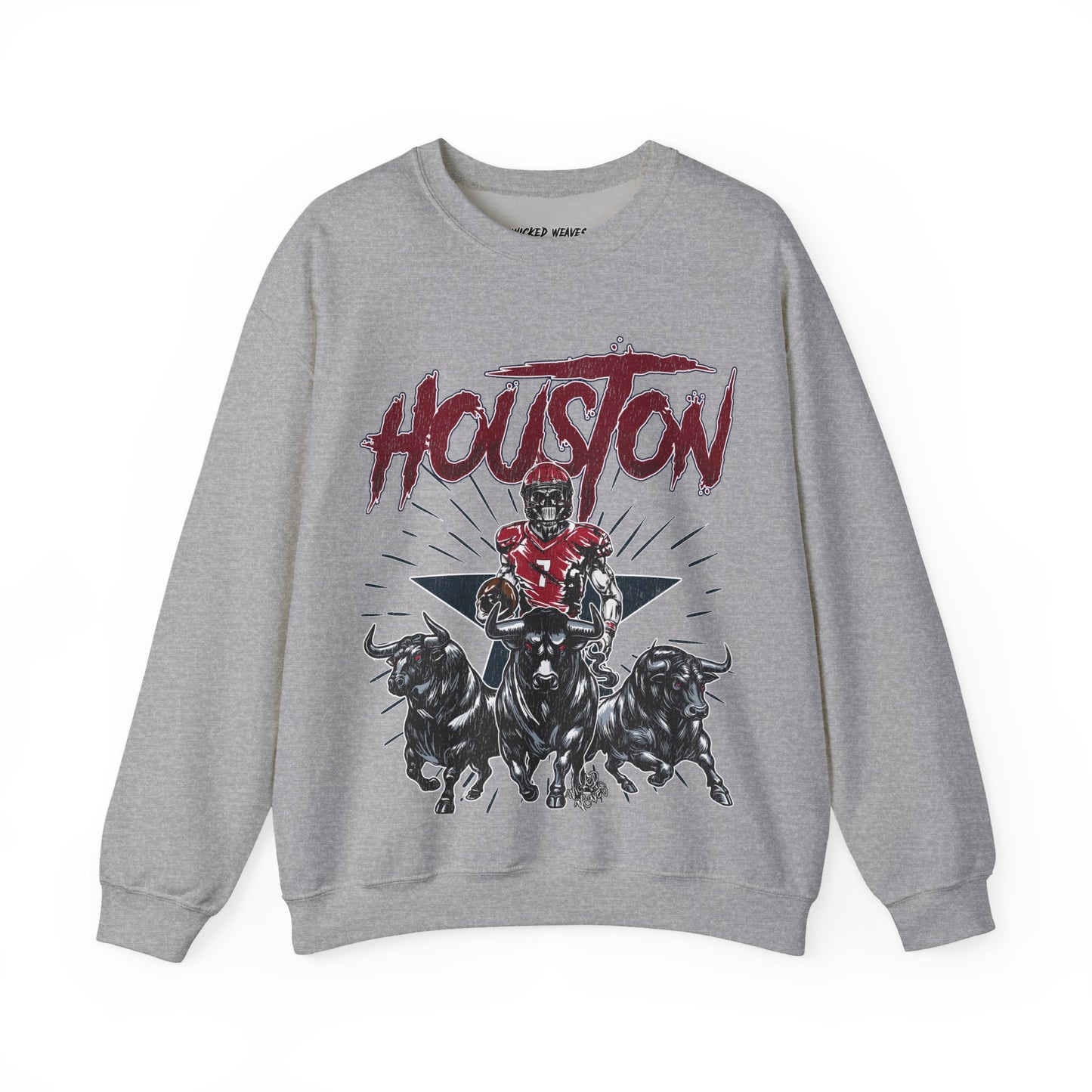 HOUSTON FOOTBALL CREWNECK SWEATSHIRT