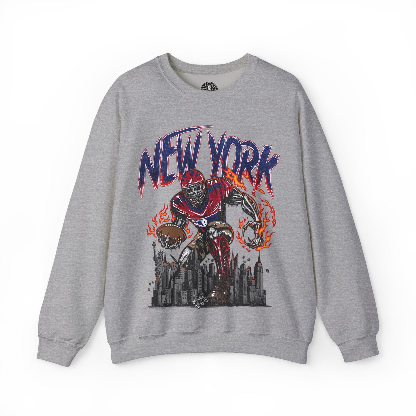 NEW YORK FOOTBALL CREWNECK SWEATSHIRT