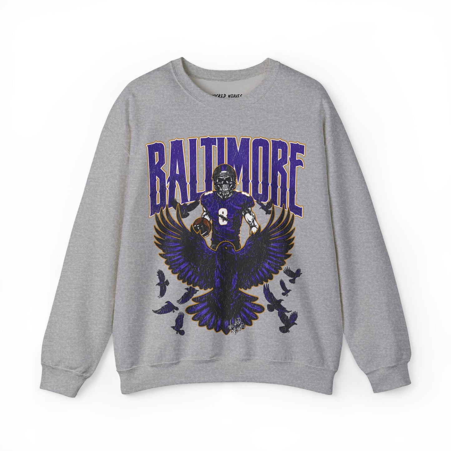 BALTIMORE FOOTBALL CREWNECK SWEATSHIRT