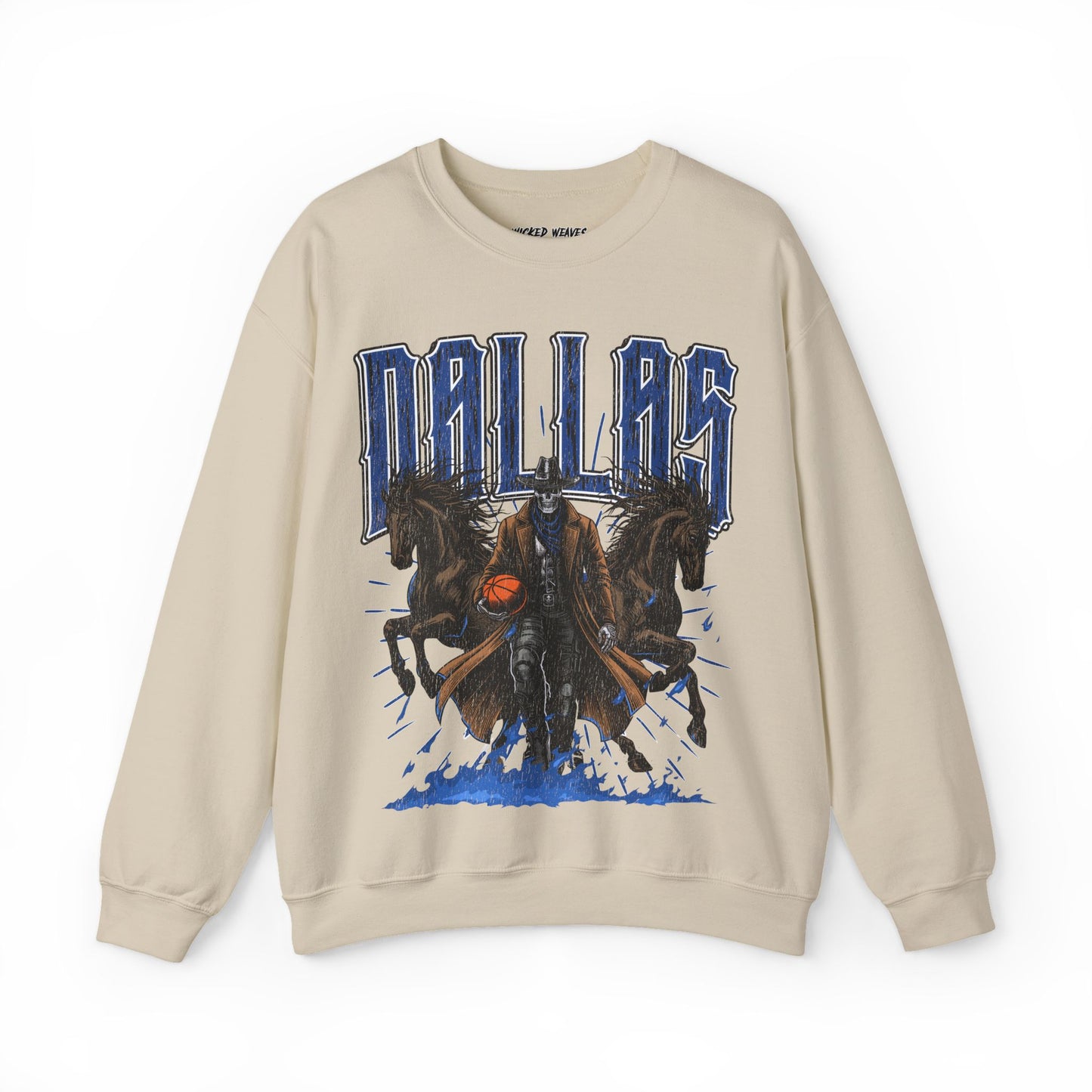 DALLAS BASKETBALL CREWNECK SWEATSHIRT