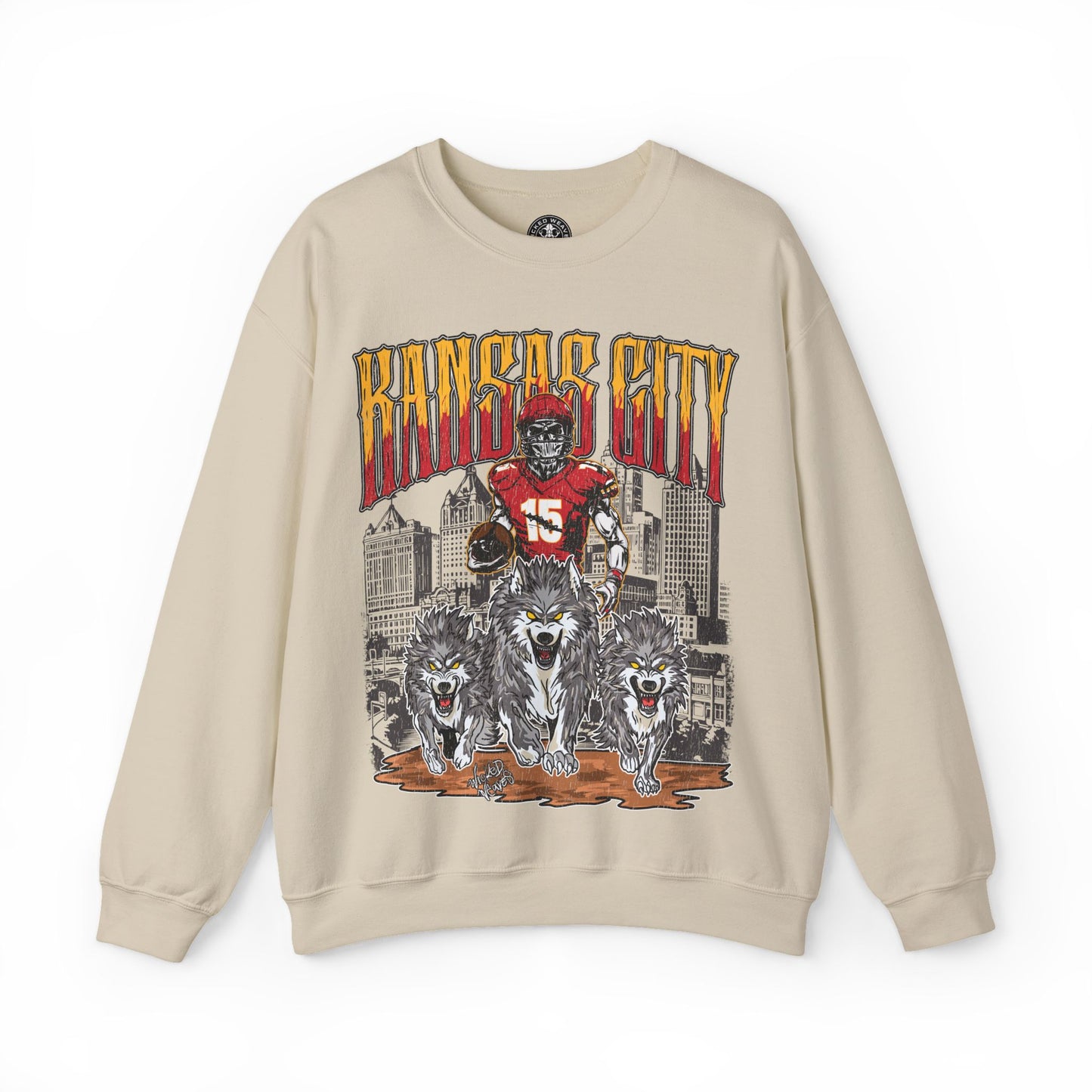 KANSAS CITY FOOTBALL CREWNECK SWEATSHIRT