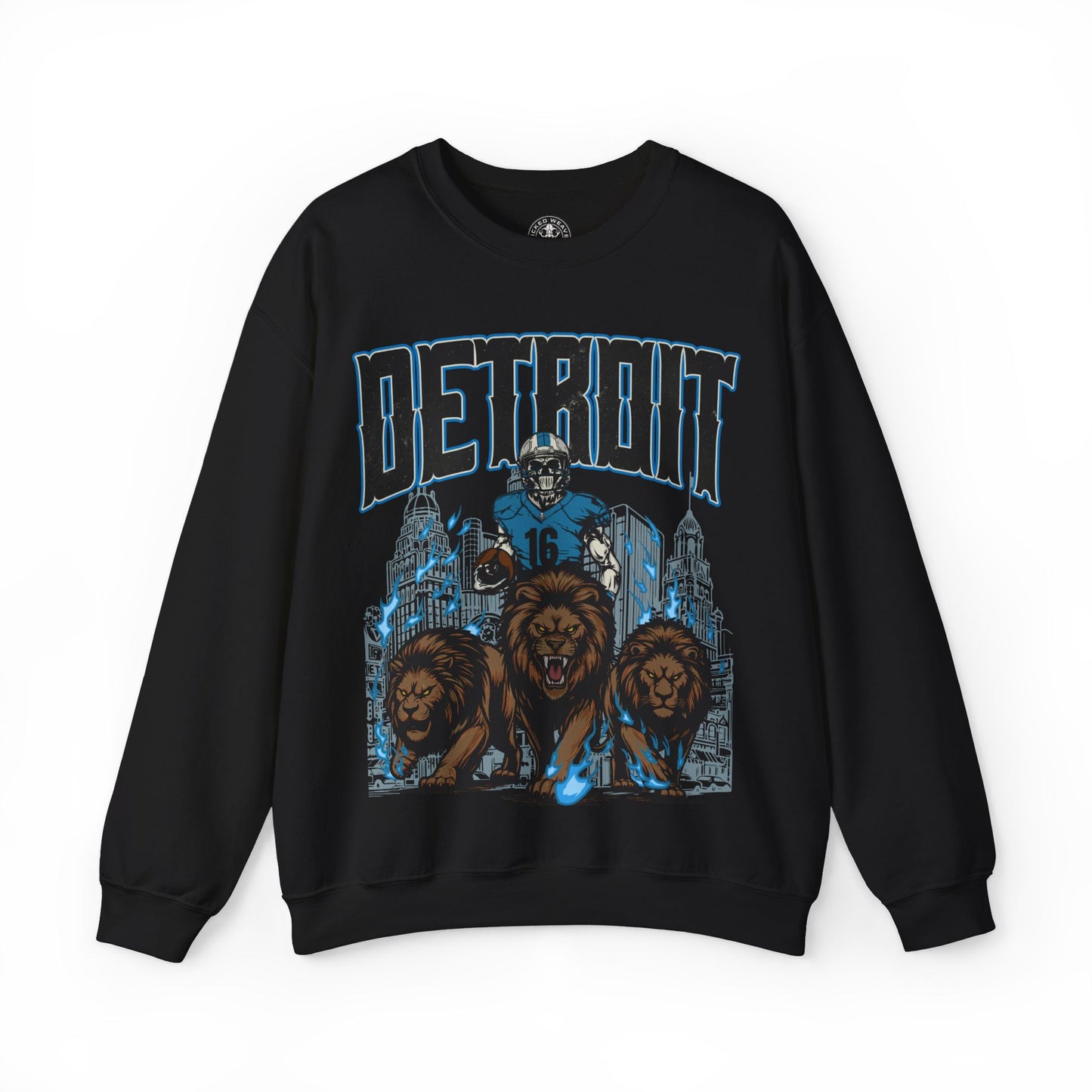DETROIT FOOTBALL CREWNECK SWEATSHIRT