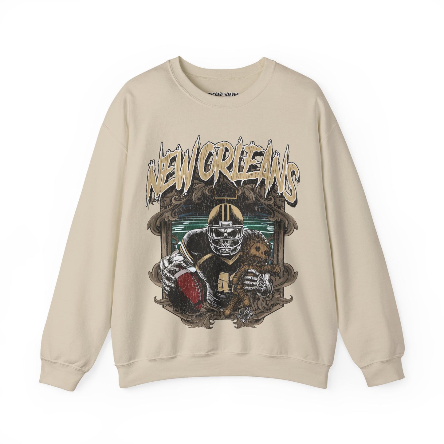 NEW ORLEANS FOOTBALL CREWNECK SWEATSHIRT