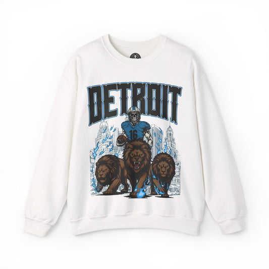 DETROIT FOOTBALL CREWNECK SWEATSHIRT