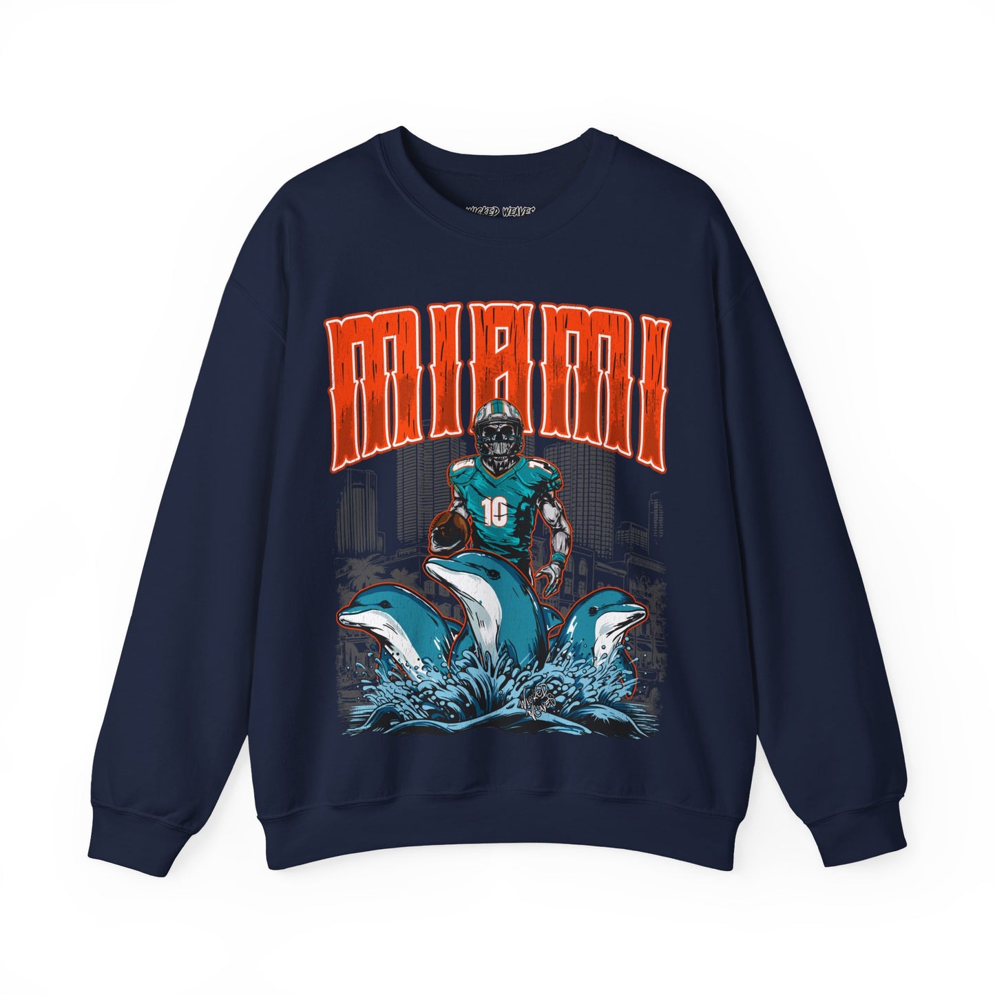 MIAMI FOOTBALL CREWNECK SWEATSHIRT