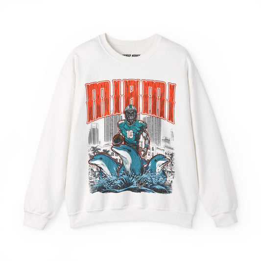 MIAMI FOOTBALL CREWNECK SWEATSHIRT