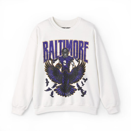 BALTIMORE FOOTBALL CREWNECK SWEATSHIRT