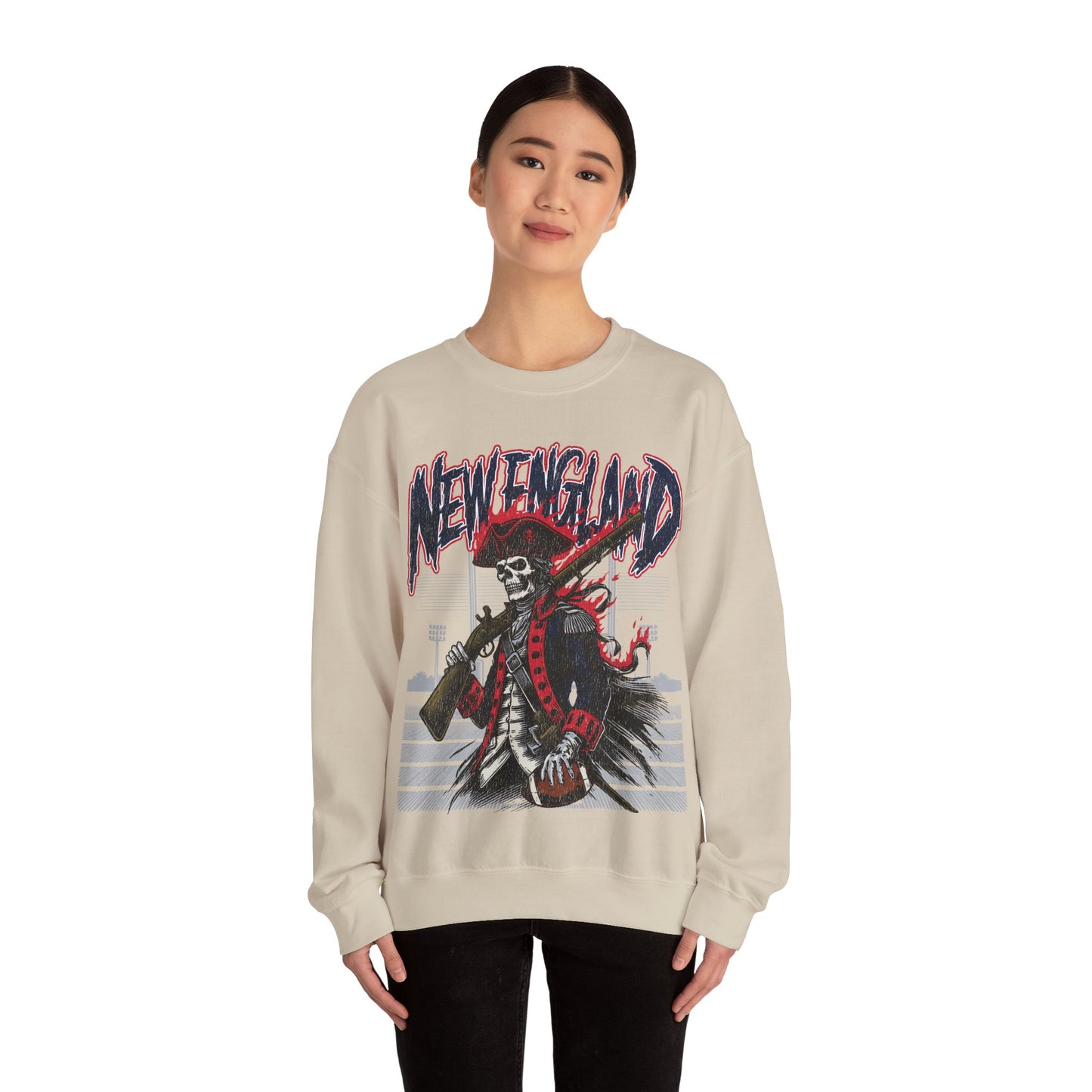 NEW ENGLAND FOOTBALL CREWNECK SWEATSHIRT