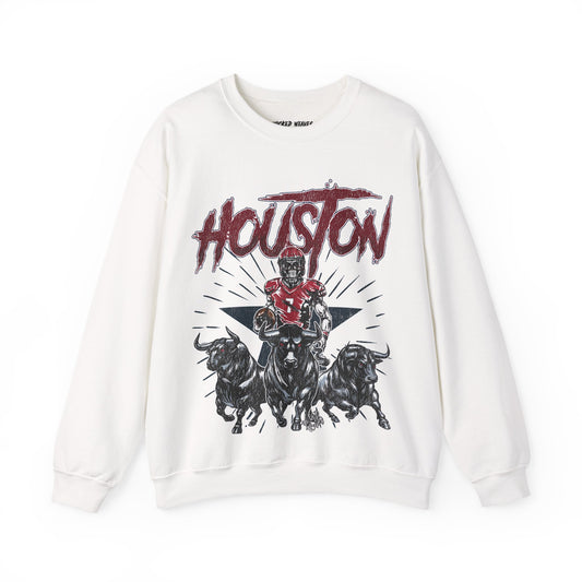 HOUSTON FOOTBALL CREWNECK SWEATSHIRT