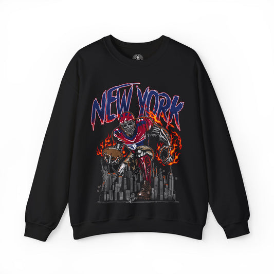 NEW YORK FOOTBALL CREWNECK SWEATSHIRT