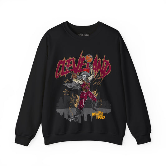 CLEVELAND BASKETBALL CREWNECK SWEATSHIRT
