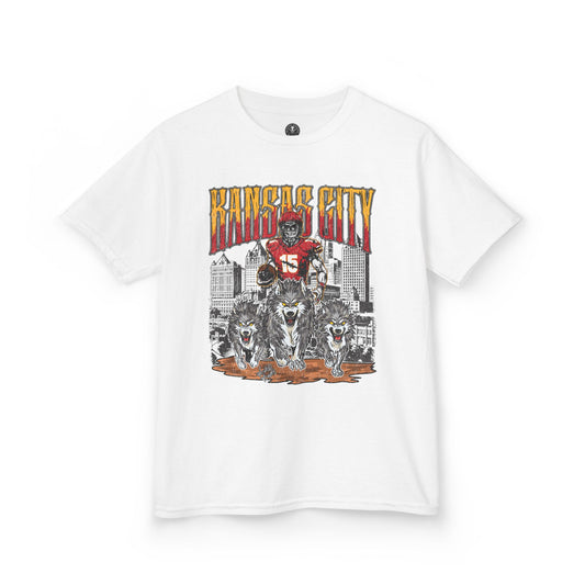 Kansas City Kids Shirt, Youth Football Tee, NFL Team Apparel, Children's Graphic T-Shirt, Sports Fan Top, Chiefs