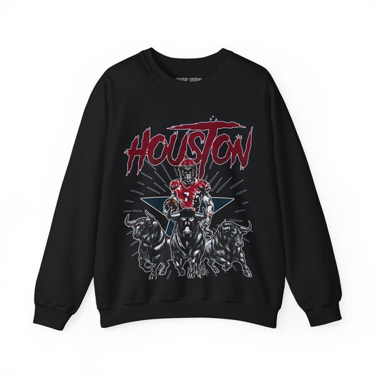 HOUSTON FOOTBALL CREWNECK SWEATSHIRT